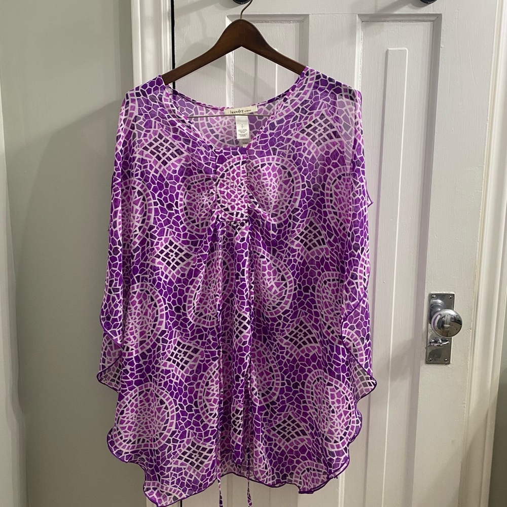 Coco Reef Purple Mosaic Swim Coverup